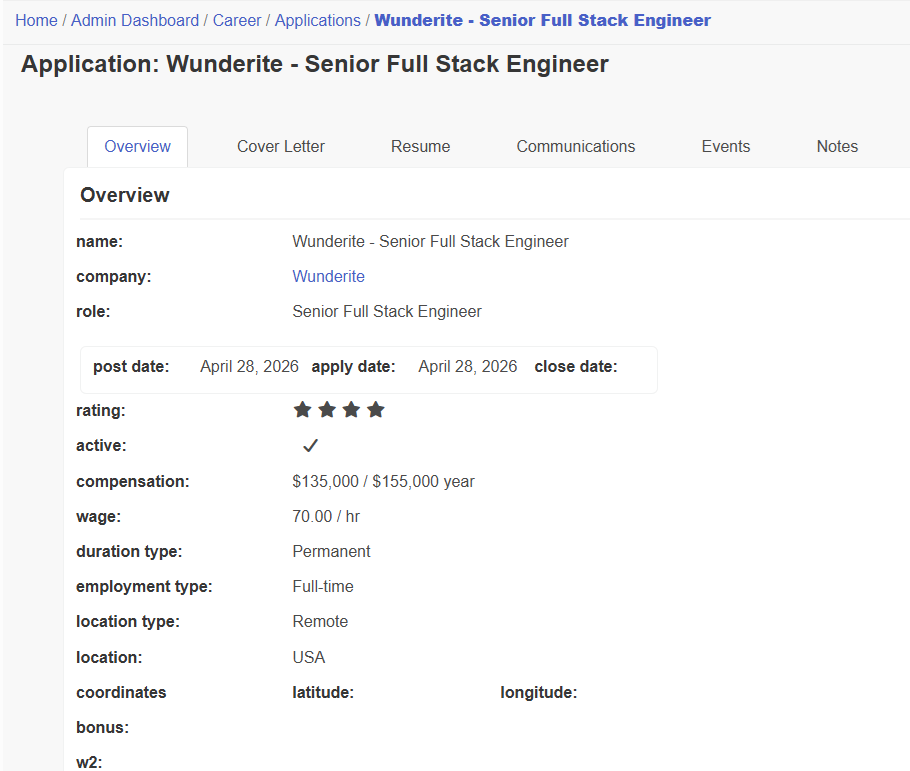 application overview